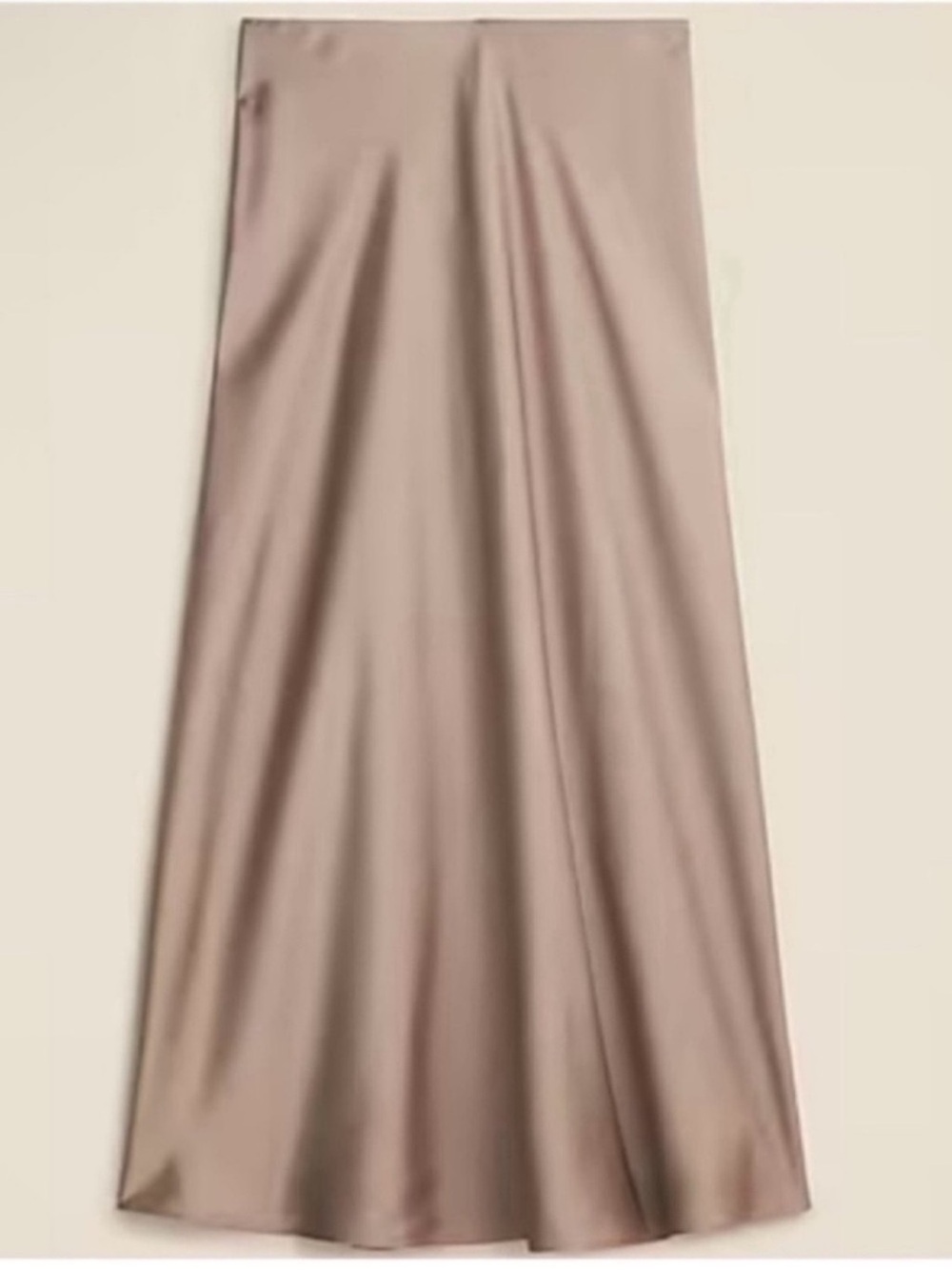 NWOT J. Crew Gwyneth Slip Skirt- Brown, Size Large